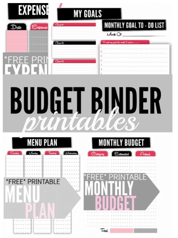 Free budget and meal planner