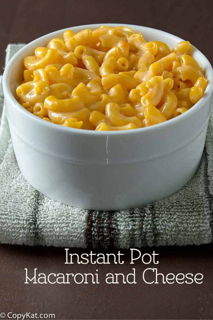 macaroni and cheese in an instant pot