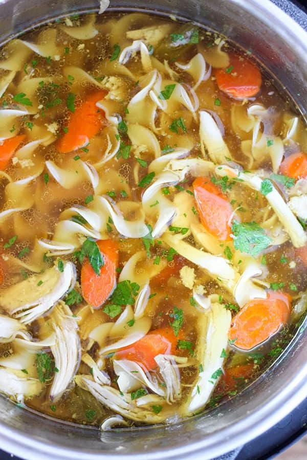 Instant pot chicken soup