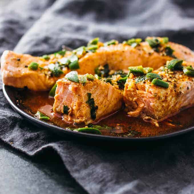 Instant pot salmon meal