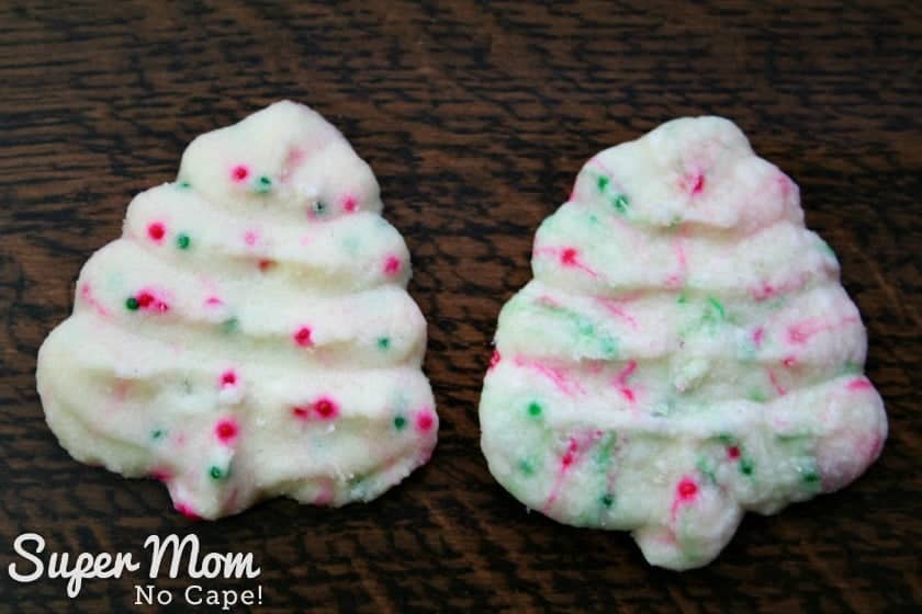Christmas-Lights-Shortbread-Cookies-9-Two-Christmas-tree-cookies-side-by-side