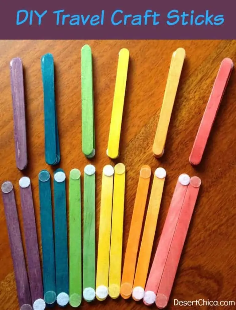 Colorful travel sticks for children