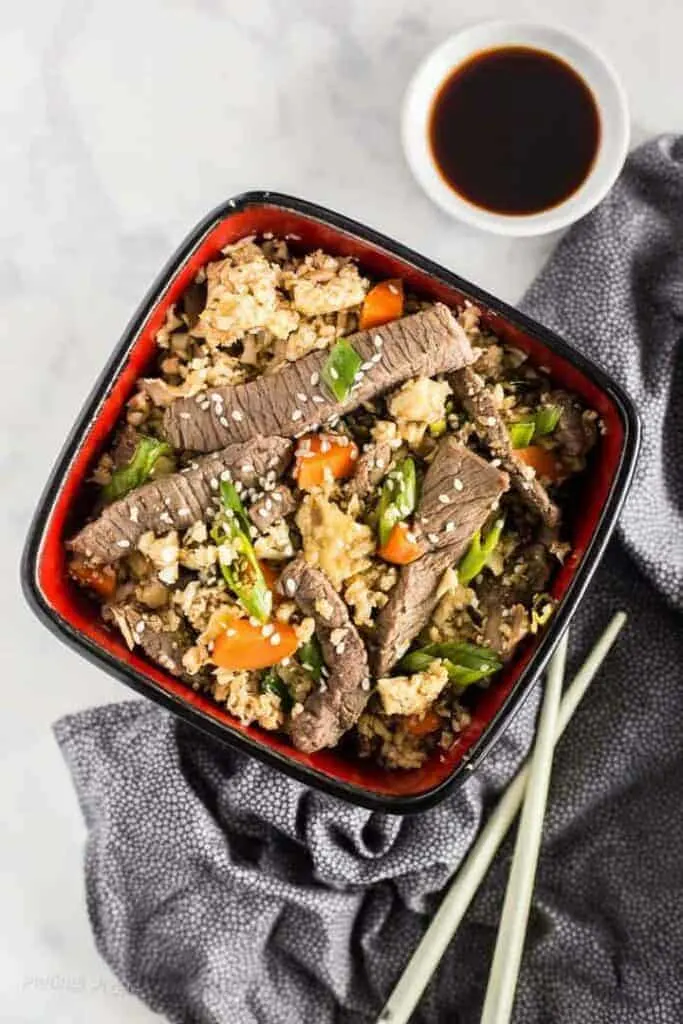 Keto Beef Fried Rice recipe