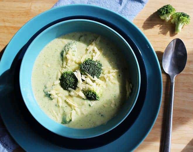 broccoli cheese soup keto