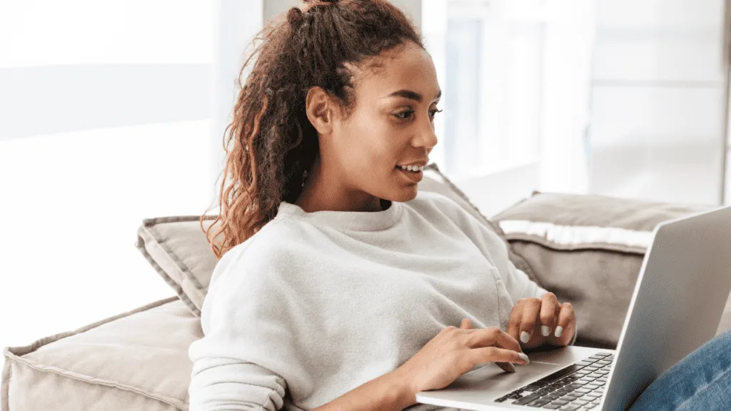 Woman on laptop