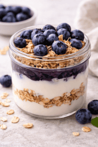 Blueberry Oat Parfait easy dessert
